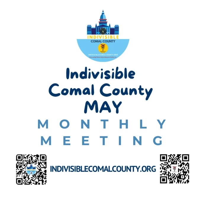 Indivisible Comal County – May Public Meeting